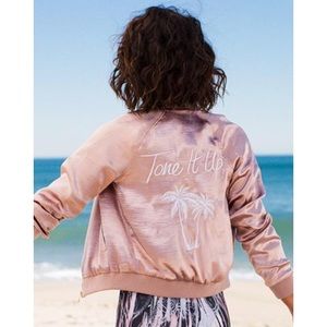 Pink Tone It Up bomber jacket (sm)